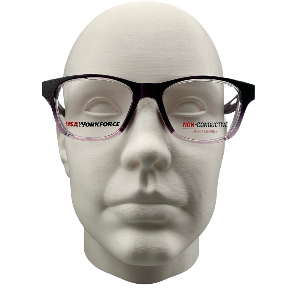 USA Workforce WF976 Dark Violet Fade Safety Glasses Frames 54-18-128 Z87.1
